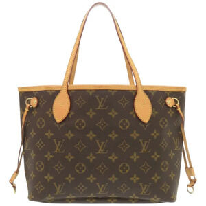Louis Vuitton Tote Neverfull LV Monogram Bag Brown